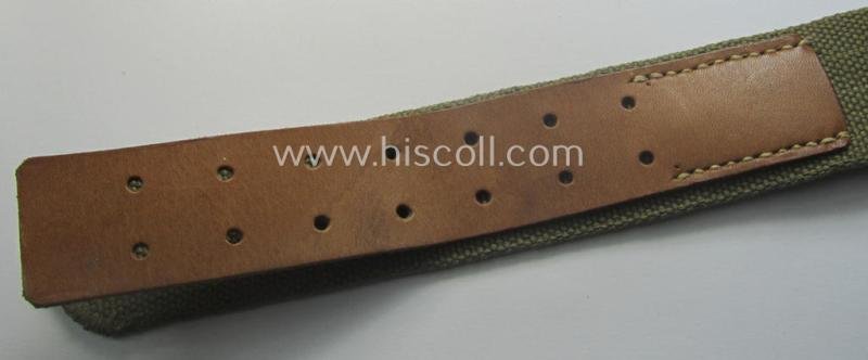 WH (Heeres ie. LW etc.) 'tropical-issue'- belt (ie. 'Koppelriemen') being a 95 cms.-sized- and neatly 'RbN.'-numbered example — image 3