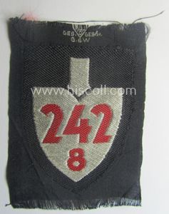 RAD (ie. 'Reichsarbeitsdienst') officers'-pattern sleeve-badge (or: 'Dienststellenabzeichen') bearing the specialist- …