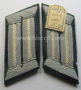 Pair of WH (Heeres) officers'-pattern collar-tabs (ie. 'Kragenspiegel für Offiziere') …