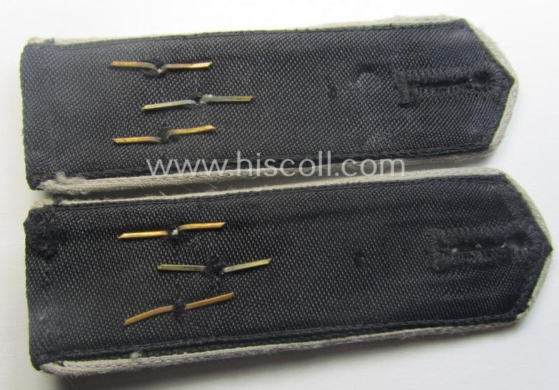 Very unusual - fully matching albeit clearly used! - white-piped, so-called: 'Reiter-HJ' (ie. 'HJ-Streifendienst') shoulderstrap-pair for an: 'HJ-Gefolgschaftsführer' who was attached to the (Austrian-based): 'Bann 538' (538 = 'Gmunden') — image 3