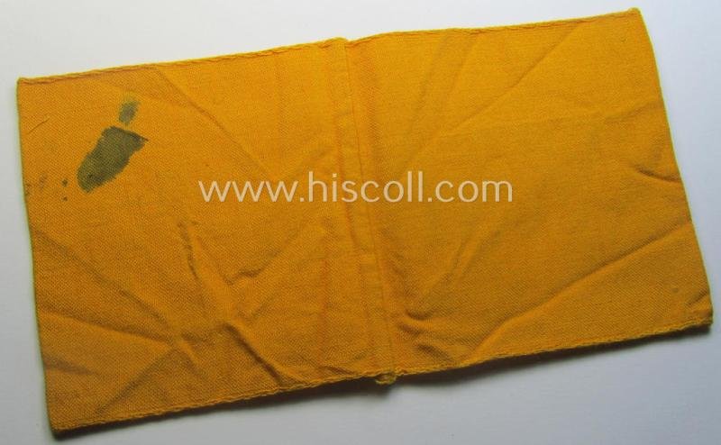Golden-yellow-coloured- and/or linnen-based armband (ie. 'Armbinde') entitled: 'Waffen-SS' — image 3