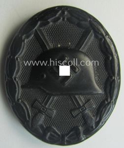 Minimally used- and/or hardly worn black-class wound-badge (or: 'Verwundeten-Abzeichen in …