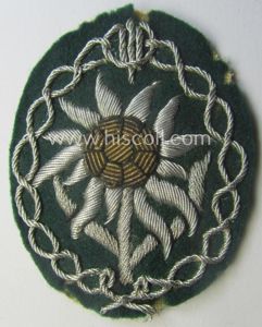 Moderately used, WH (Heeres) neatly hand-embroidered- and/or typical officers'- (ie. …