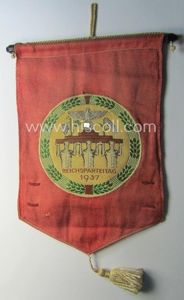 'Patriotic-styled', N.S.D.A.P.-related vehicle- ie. bicycle-flag (ie. 'Fahrrad-Fahne') depicting on one …