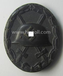 Clearly maker- (ie. 'L/11'-) marked example of a black-class wound-badge …