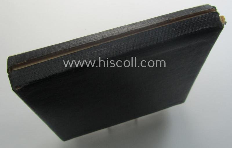 Regrettably damaged, earthenware (ie. 'Allach'-produced!): 'SS-Siegerplakette' as was issued during the: 'Sommer Sonnenwendwettkämpfen der SS' held in 1939 and that comes stored in its period, carton-based box as issued — image 10