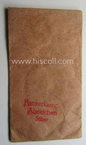 WH (Heeres- ie. Waffen-SS), typical 'Zellstoff'-based (albeit non-maker-marked!) medal-pouch as …