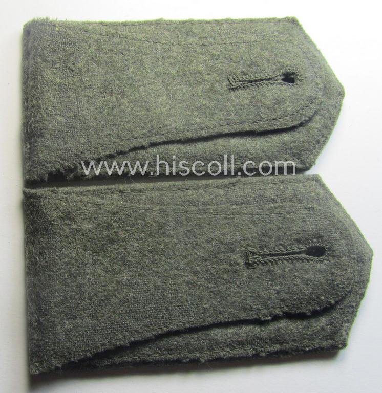 Fully matching - and neatly 'cyphered'! - I deem early- (ie. mid-) war-period, WH (Kriegsmarine) enlisted-mens'-type shoulderstrap-pair as was intended for usage by a: 'Soldat eines Küsten-Artillerie-Rgts.' — image 3