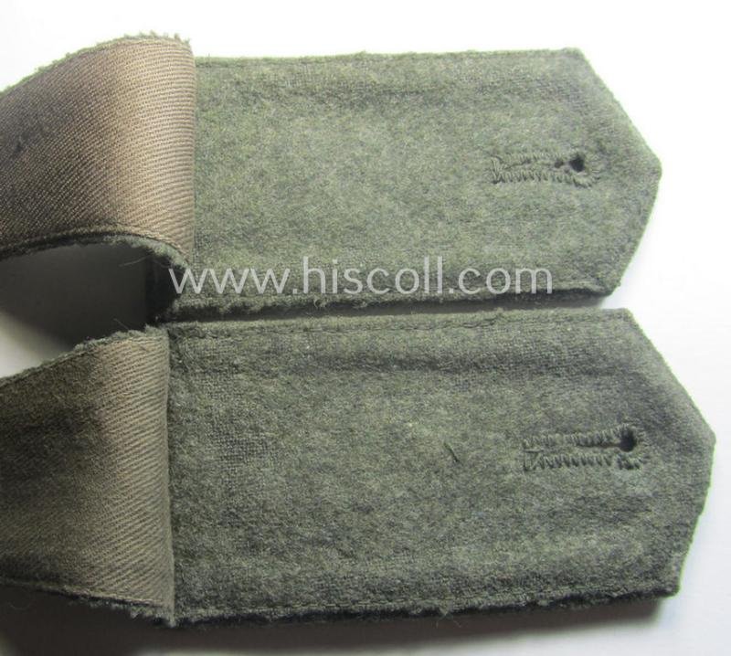 Fully matching - and neatly 'cyphered'! - I deem early- (ie. mid-) war-period, WH (Kriegsmarine) enlisted-mens'-type shoulderstrap-pair as was intended for usage by a: 'Soldat eines Küsten-Artillerie-Rgts.' — image 4