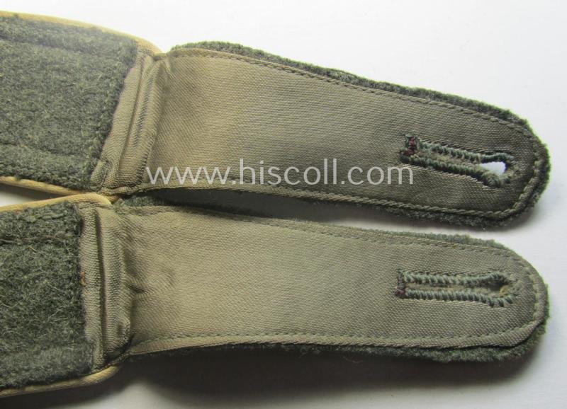 Pair of WH (Heeres), early- (ie. mid-) war-period- (ie. 'M40- o. M43'-) pattern NCO-type shoulderstraps as piped in the white-coloured branchcolour as was intended for an: 'Uffz. eines Infanterie-Rgts.' — image 5