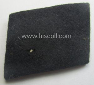 Waffen-SS EM-pattern rank-collar-rank-tab ('Kragenspiegel') being a 'standard-issue'-pattern example as executed …