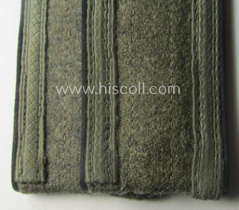 Moderately used - typically later-war-period and/or fully matching! - pair of so-called: 'M44'-pattern, simplified WH (Heeres) NCO-type shoulderstraps: 'Unteroffizier der Pionier-Trpn.' — image 2