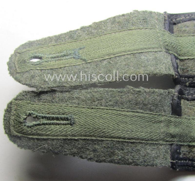 Moderately used - typically later-war-period and/or fully matching! - pair of so-called: 'M44'-pattern, simplified WH (Heeres) NCO-type shoulderstraps: 'Unteroffizier der Pionier-Trpn.' — image 5