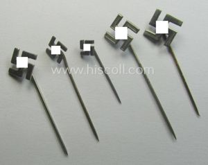 Interesting, 5-pieced set comprising of five so-called: 'N.S.D.A.P.'-related supporter-pins- (ie.: …
