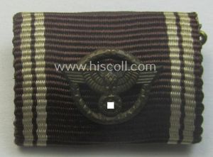 Single-pieced, N.S.D.A.P.-related ribbon-bar (ie. 'Band- o. Feldspange') showing the ribbon …