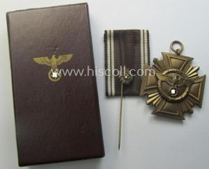'N.S.D.A.P. D.A. in Bronze' (ie. '3. Stufe für 10 Jahre …
