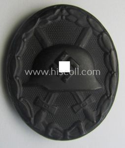 Black-class wound-badge (or: 'Verwundeten-Abzeichen in Schwarz') being a maker- (ie. …