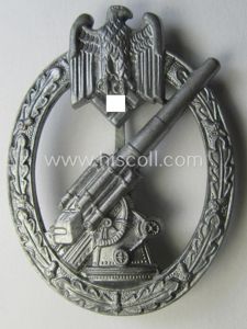 'Virtually mint' example of a: 'Heeres-Flakkampf-Abzeichen' being a (typical) non-maker-marked- …