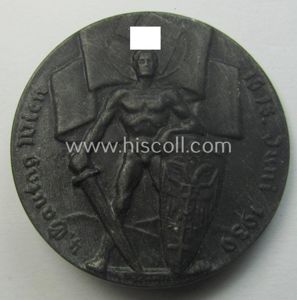 Austrian, N.S.D.A.P.-related 'tinnie' (ie. 'Tagungs- o. Veranstaltungsabzeichen') being a maker- …