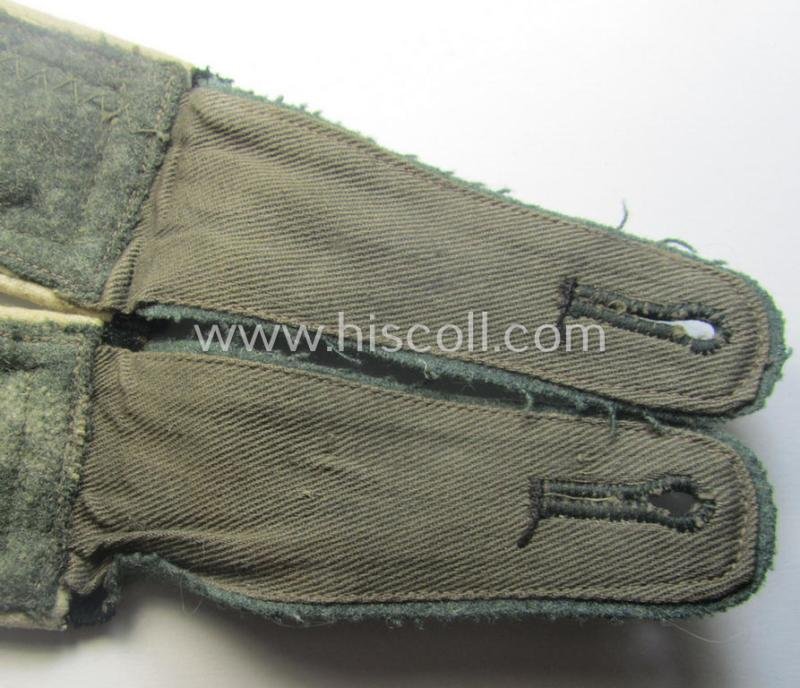 Moderately worn pair of WH (Heeres), early-war-period- (ie. 'M40'-pattern) 'cyphered' NCO-type shoulderstraps as was intended for - and worn by! - a: 'Feldwebel des Wachbatallions Berlin' — image 5