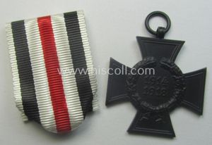 WWI-period: 'Ehrenkreuz für Witwen und Waisen 1914-18' being a nicely …