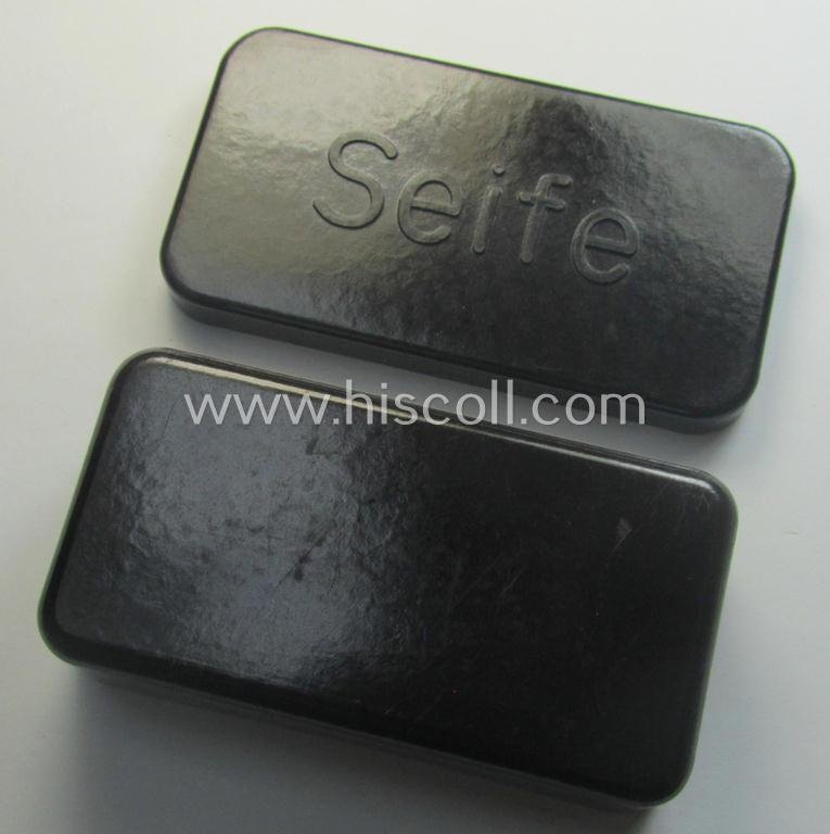 'Standard-issue'-type WH 'Seifebuchse' (ie. soap-container) being an undamaged example as executed in brownish-red-coloured 'Bakelite' — image 2