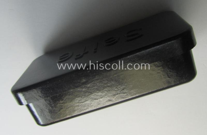 'Standard-issue'-type WH 'Seifebuchse' (ie. soap-container) being an undamaged example as executed in brownish-red-coloured 'Bakelite' — image 3