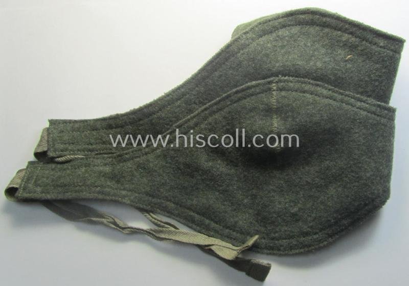 Later-war- (ie. 1943-) pattern, field-grey-coloured, WH (Heeres, Waffen-SS etc.) so-called: 'Ohrenschützer' being intended to be worn in conjunction with the 'M43'-field-caps (ie. 'Einheitsfeldmützen') — image 2