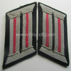 Pair of WH (Heeres) officers-collar-patches (ie. 'Kragenspiegel') for an: 'Offiz. …