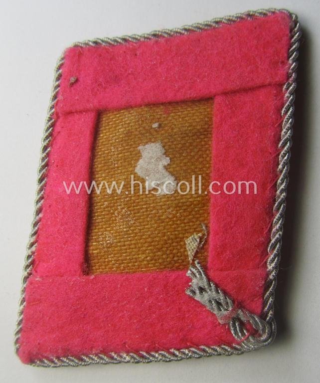 Single - but nevertheless scarcely encountered! - WH (Luftwaffe) collar-tab (ie. 'Kragenspiegel') as was intended for usage by a: 'Flieger-Hauptingenieur' (being a rank similar to: 'Hauptmann') — image 2