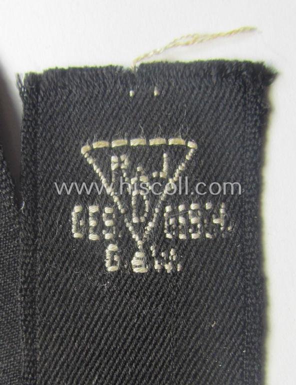 RAD (ie. 'Reichsarbeitsdienst') EM- (ie. NCO-) pattern, commemorative cuff-title (ie. 'Dienstärmelstreifen') depicting a capital 'R'-character (as was intended for the EM-/NCO-staff working on the various 'Westwall'-fortifications) — image 4