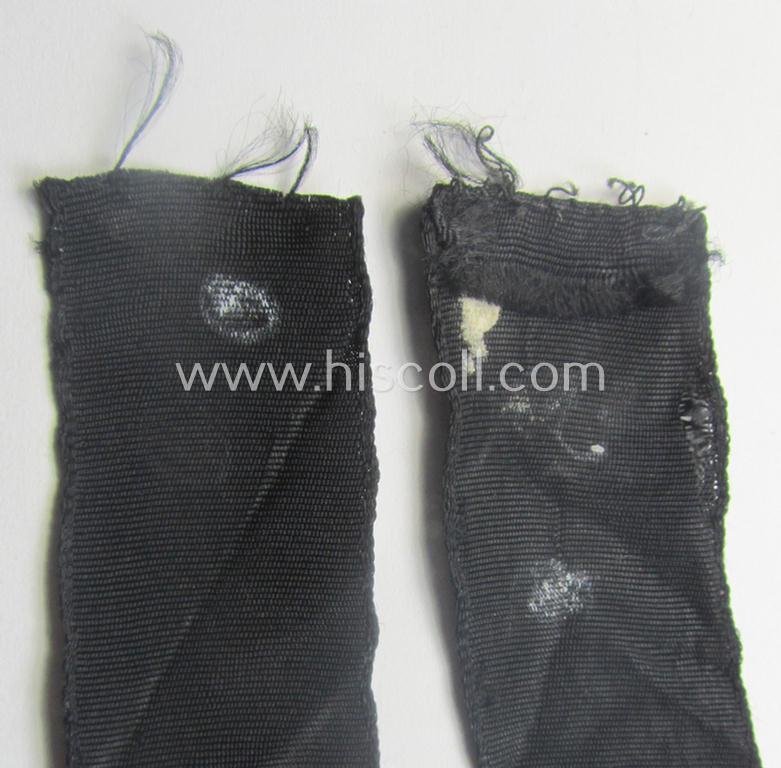 Superb example of the - actually quite scarcely encountered! - HJ ('Hitlerjugend') armband ie. cuff-title, entitled: 'HJ-Streifendienst' (being a full-length example that was carefully tunic- and/or shirt-removed) — image 6