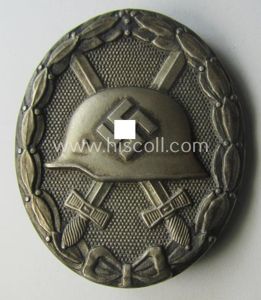 Truly luxuriously-styled, 'Verwundeten-Abzeichen in Silber' being a non-maker-marked- and typical …