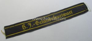 Truly worn- ie. tunic-removed, HJ (Hitlerjugend) cuff-title ie. 'tunic-stripe' (ie. …