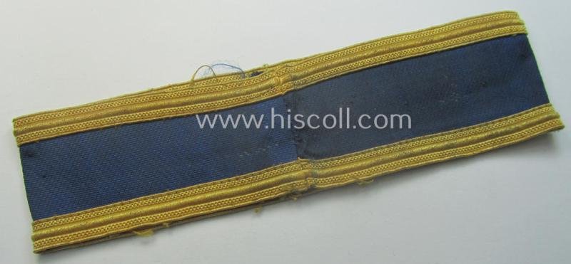 Truly worn- and/or tunic-removed NCO-pattern, WH (Kriegsmarine) cuff-title (ie. 'Ärmelstreifen') entitled: 'Marinehelfer' — image 3