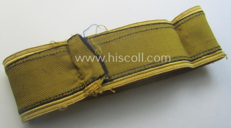 Truly worn- and/or tunic-removed NCO-pattern, WH (Kriegsmarine) cuff-title (ie. 'Ärmelstreifen') entitled: 'Marinehelfer' — image 5