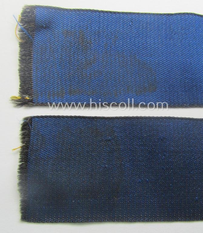 Truly worn- and/or tunic-removed, EM-pattern WH (Kriegsmarine) cuff-title (ie. 'Ärmelstreifen') entitled: 'Marinehelfer' — image 7