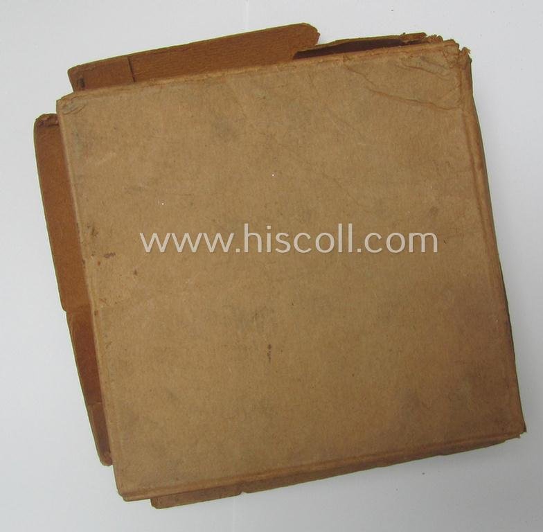 Attractive - and actually unusually seen! - smaller-sized, silver-toned (ie. chromed metal-based) patriotic belt-buckle (ie. 'N.S.D.A.P.'-supportive-piece) being a 'virtually mint- ie. unissued' example that shows some (minimal) rust-staining — image 3