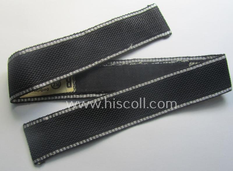 Stunning, Waffen-SS officers-type, 1939/40-pattern cuff-title (ie. 'Ärmelstreifen') as executed in flat-wire 'BeVo'-weave-pattern (in Gothic-styled script!) for an officer who served within the: SS-Rgt. 'Deutschland' (2. SS-Pz-Div. 'Das Reich') — image 3