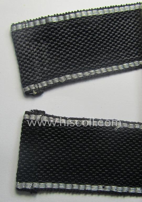 Stunning, Waffen-SS officers-type, 1939/40-pattern cuff-title (ie. 'Ärmelstreifen') as executed in flat-wire 'BeVo'-weave-pattern (in Gothic-styled script!) for an officer who served within the: SS-Rgt. 'Deutschland' (2. SS-Pz-Div. 'Das Reich') — image 6