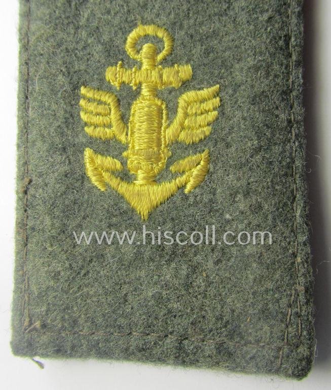 Single, WH (Kriegsmarine) 'cyphered' EM-type shoulderstrap: 'Soldat eines Küsten-Artillerie-Rgts. o. Abtlgs.' — image 2