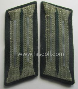 Pair of early-war-period, WH (Heeres) 'M40'-pattern collar-patches (ie. 'Einheitskragenspiegel') as …