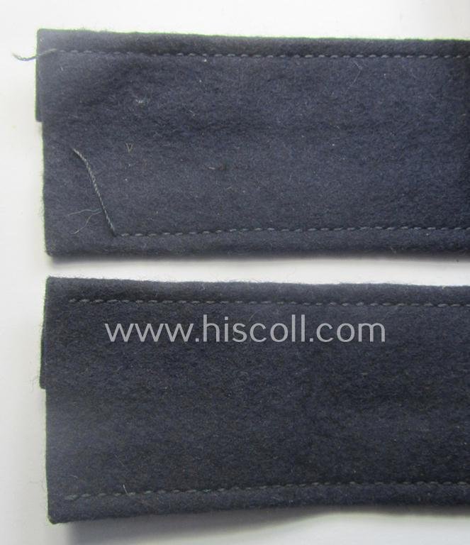 Typical 'smooth-woolen'-based, enlisted-mens'- (ie. NCO-) pattern WH (Luftwaffe) cuff-title (ie. 'Ärmelstreifen') entitled: 'Hermann Göring' (being an I deem presumably issued- albeit never worn nor tunic-attached and minimally damaged example) — image 7