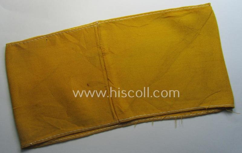 Unusual, WH (Lufwaffe) item: a rarely seen, later-war-period- and/or printed armband (ie. 'Armbinde') entitled: 'Deutsche Luftwaffe' (which was exclusively worn by German pilots in order to identify them as such in case of an emergency-landing) — image 3