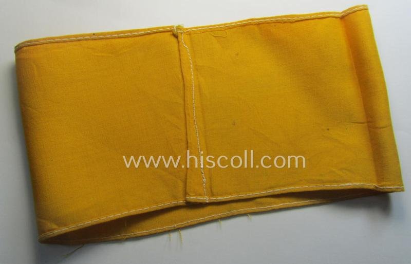 Unusual, WH (Lufwaffe) item: a rarely seen, later-war-period- and/or printed armband (ie. 'Armbinde') entitled: 'Deutsche Luftwaffe' (which was exclusively worn by German pilots in order to identify them as such in case of an emergency-landing) — image 5