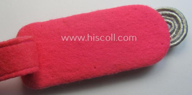 Single, WH (Heeres) 'cyphered' officers'-type shoulderboard as were intended for usage by a: 'Major eines Panzer-Instandsetzungs-Abtlgs.' — image 4