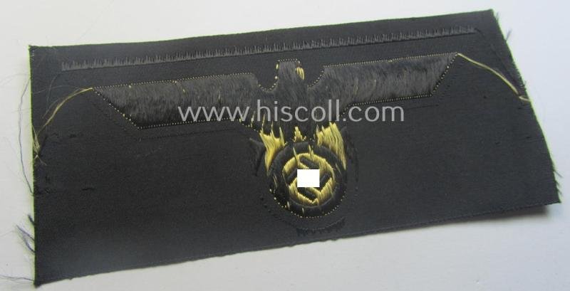 Scarcely found, RB- ('Reichsbahn'-) related, 'BeVo-'woven arm-eagle as was specifically intended for usage by an official of the: 'Deutsche Reichsbahn' — image 3