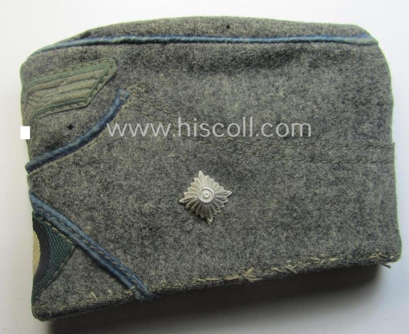 Interesting, period wallet (ie. 'Geldbörse') that takes the format of a smaller-sized, WH (Heeres) ie. 'Nachschub'- (or: transport-) related side-cap (ie. 'Schiffchenmütze') — image 2