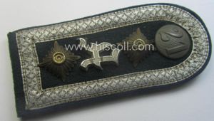 Single, WH (Heeres) NCO-type (ie. 'M40'-pattern- and neatly 'cyphered') shoulderstrap …