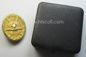 Rarely encountered 'Verwundeten-Abzeichen in Gold' being a clearly maker- (ie. …